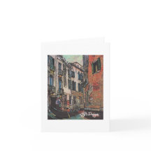 Textile Art Venice Notecard