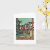 Textile Art Venice Notecard Karte (Gelbe Blume)