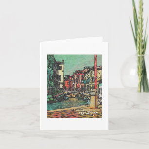 Textile Art Venice Notecard Karte