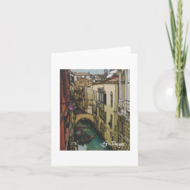 Textile Art Venice Notecard Karte