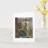 Textile Art Venice Notecard Karte (Gelbe Blume)
