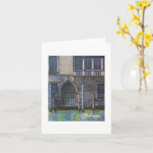 Textile Art Venice Notecard Karte (Gelbe Blume)