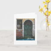 Textile Art Venice Notecard Karte (Gelbe Blume)