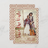 Textile Boho Textil Elopement Boho Couple Save The Date (Vorne/Hinten)