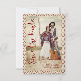 Textile Boho Textil Elopement Boho Couple Save The Date