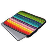 Textile Farbe buntes Gewebe Laptopschutzhülle (Vorne Knopf)