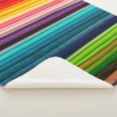 Textile Farbe buntes Gewebe Sherpadecke (3/4)