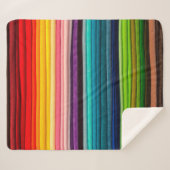 Textile Farbe buntes Gewebe Sherpadecke (Vorderseite (Horizontal))