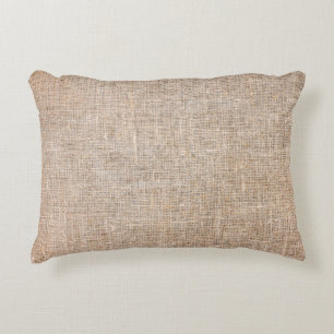 Textile Jute braune Textur Dekokissen