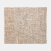Textile Jute braune Textur Fleecedecke (Vorderseite (Horizontal))