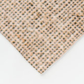 Textile Jute braune Textur Fleecedecke (Ecke)