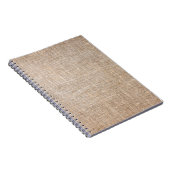 Textile Jute braune Textur Notizblock (Rechte Seite)