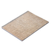 Textile Jute braune Textur Notizblock (Linke Seite)