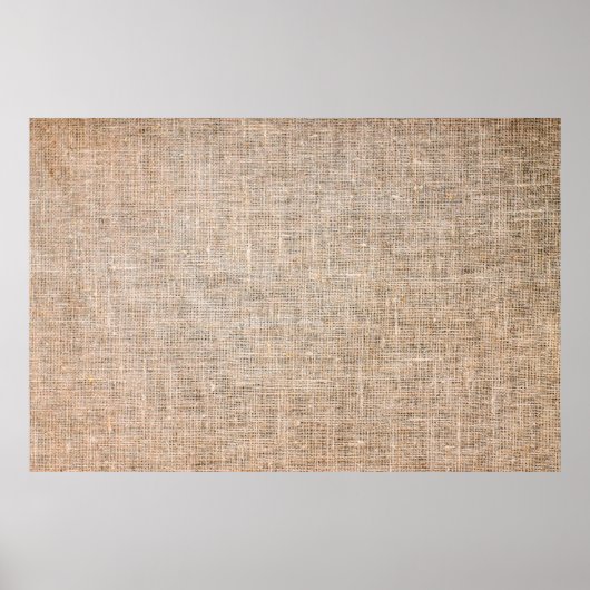 Textile Jute braune Textur Poster (Vorne)