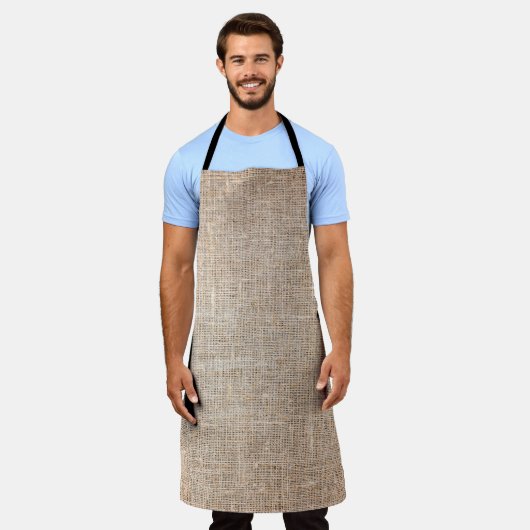 Textile Jute braune Textur Schürze (Getragen)