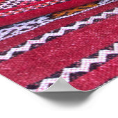 Textile Kissenmuster Poster (Ecke)