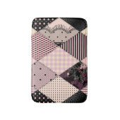 Textile Lingerie: Patchwork Vintages Muster Badematte (Vorderseite Vertikal)