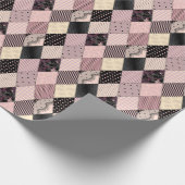 Textile Lingerie: Patchwork Vintages Muster Geschenkpapier (Ecke)