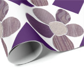 Textile Material Flower Collage DIY Color Geschenkpapier (Rolleneckpunkt)