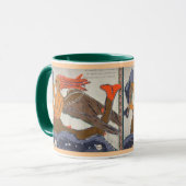 Textile Meerjungfrau mit einer Art Tasse (Vorderseite Links)
