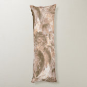 Textile Muster mit einem texturierten beigen Backg Seitenschläferkissen (Rückseite (Vertikal))