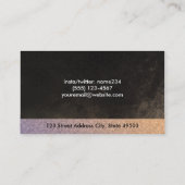 Textile Muster und schicke Textur Visitenkarte (Rückseite)