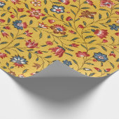 Textile Nelken und andere Blume Muster Geschenkpapier (Ecke)