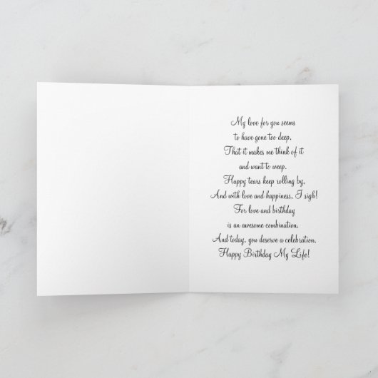 Textile Roses Geburtstagskarte Karte (Innenseite)