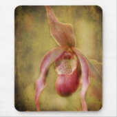 Textile Slipper-Orchidee Mousepad (Vorne)