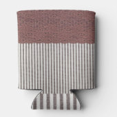 Textile Spitzen Gewebe Hintergrund Textur Dosenkühler (Rückseite)