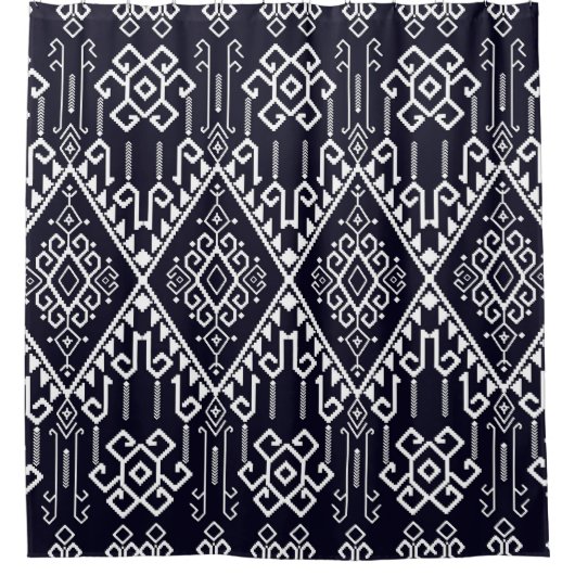 Textile Squares: Fashion Grunge Matrix Duschvorhang (Vorderseite)