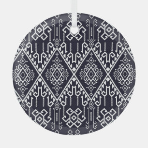 Textile Squares: Fashion Grunge Matrix Ornament Aus Glas