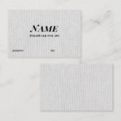 Textile Textur einfach personalisiert Visitenkarte (Vorne/Hinten)