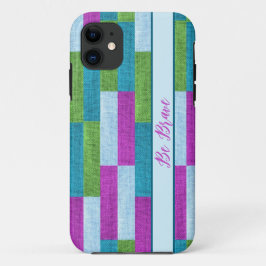 Textile Textur lila iPhone Case