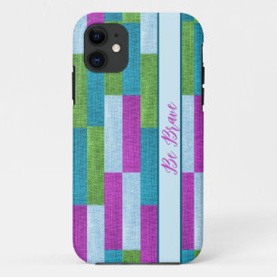 Textile Textur lila iPhone Case