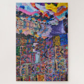 Textile Wand Explosion der Farbe Puzzle (Vertikal)