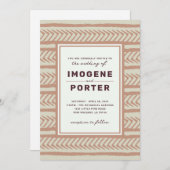 Textile Wedding Einladung (Vorne/Hinten)