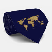 Textile WORLD MAP Krawatte (Gerollt)