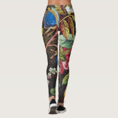 Textilentwurf des 18. Jahrhundertsder Blumen Leggings (Rückseite)