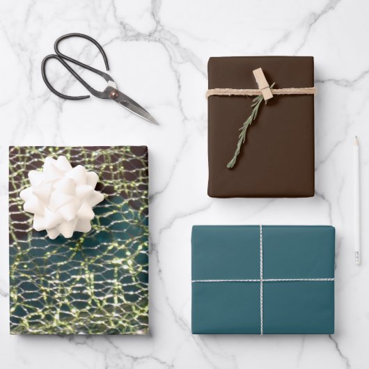 Textilfasern 2 geschenkpapier set (Vorderseite)