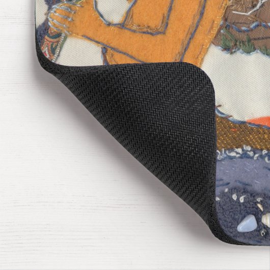 Textilfisch und Meerjungfrau Mousepad (Ecke)