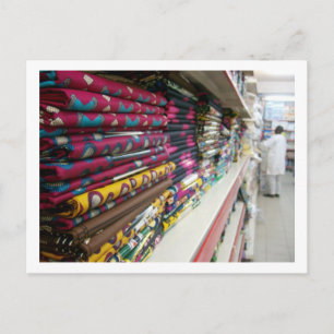 Textilgeschäft, Abuja Postkarte