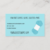 Textilhandwerker-Stricker-Garn-Visitenkarte Visitenkarte (Rückseite)