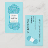 Textilhandwerker-Stricker-Garn-Visitenkarte Visitenkarte (Vorne/Hinten)