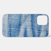 Textilien aus blauem Jeans, textiler Hintergrund Case-Mate iPhone Hülle (Rückseite (Horizontal))