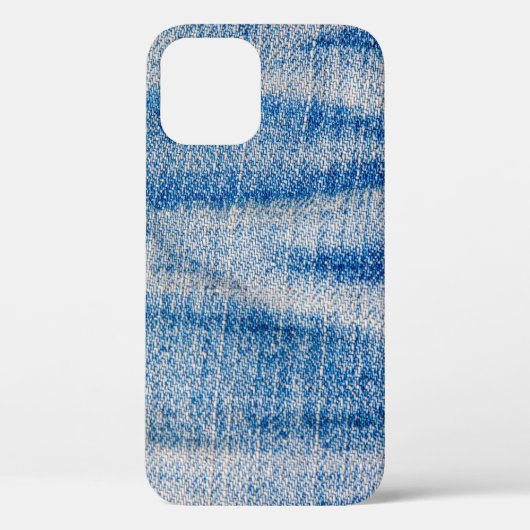 Textilien aus blauem Jeans, textiler Hintergrund Case-Mate iPhone Hülle (Rückseite)