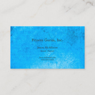 Textilien aus blauem Metall Visitenkarte