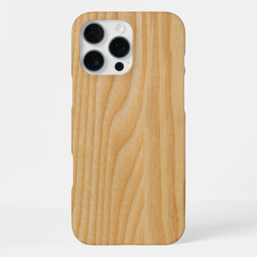 Textilien aus hellem Holz iPhone Hülle (Rückseite)