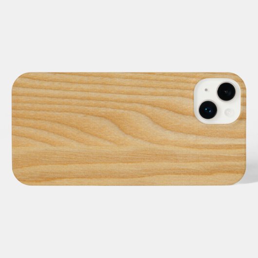 Textilien aus hellem Holz iPhone Hülle (Rückseite (Horizontal))