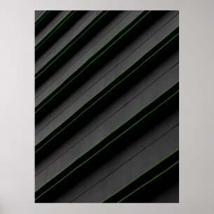 Textilien aus weißem und schwarzem Streifen Poster